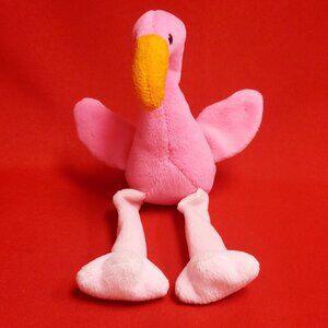 Ty Beanie Babies Pinky The Flamingo 1995 Plush Animal Stuff Toy